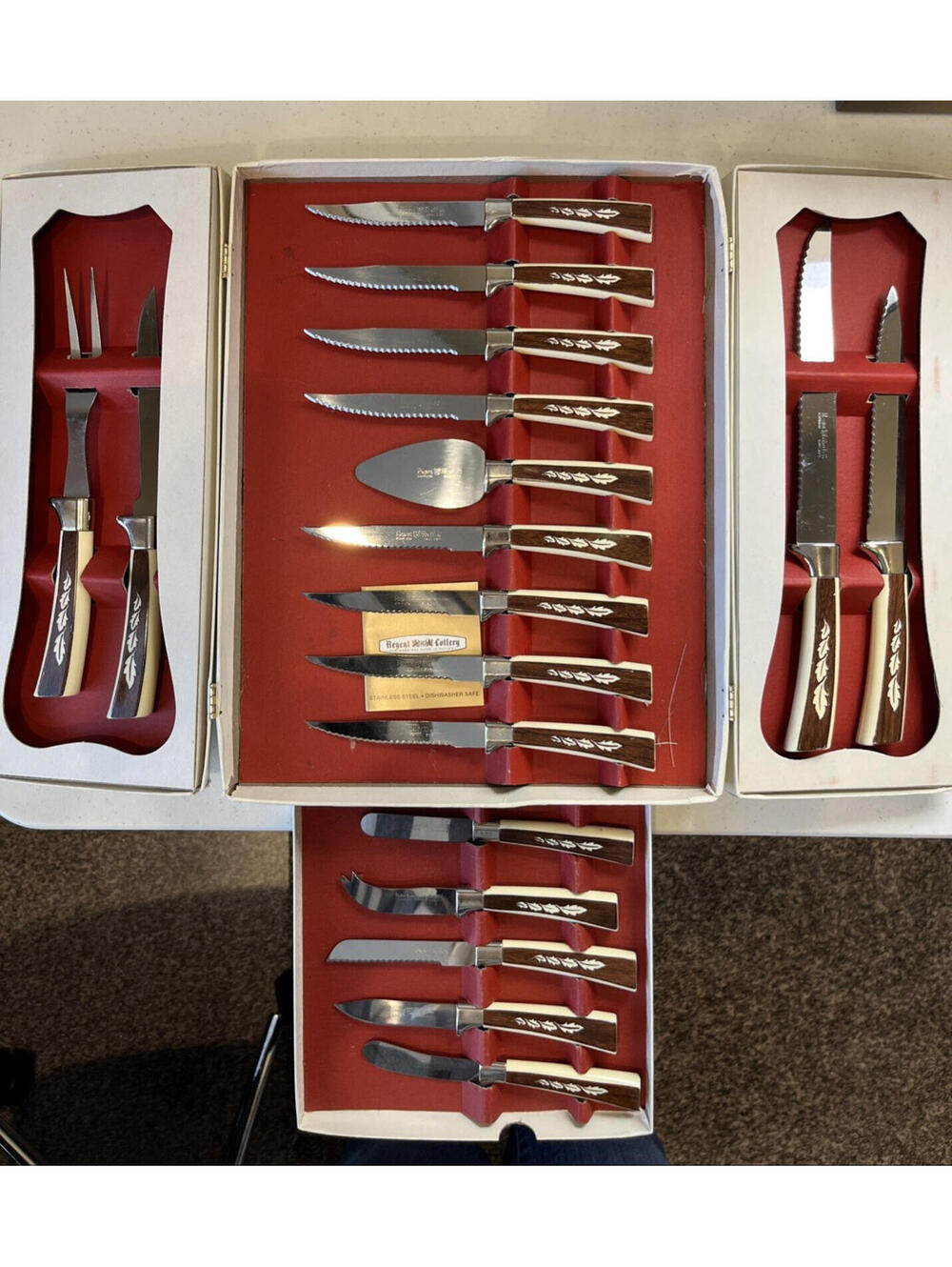 Sheffield Regent Vintage 19pc Stainless Steel Cutlery Treasure Chest 2890.13